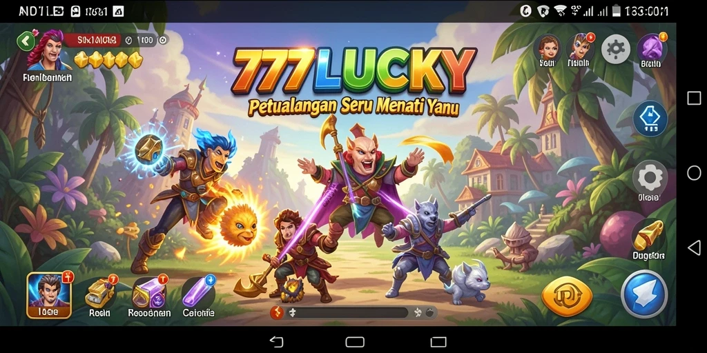 Screenshot gameplay yang menampilkan petualangan seru di 777LUCKY.