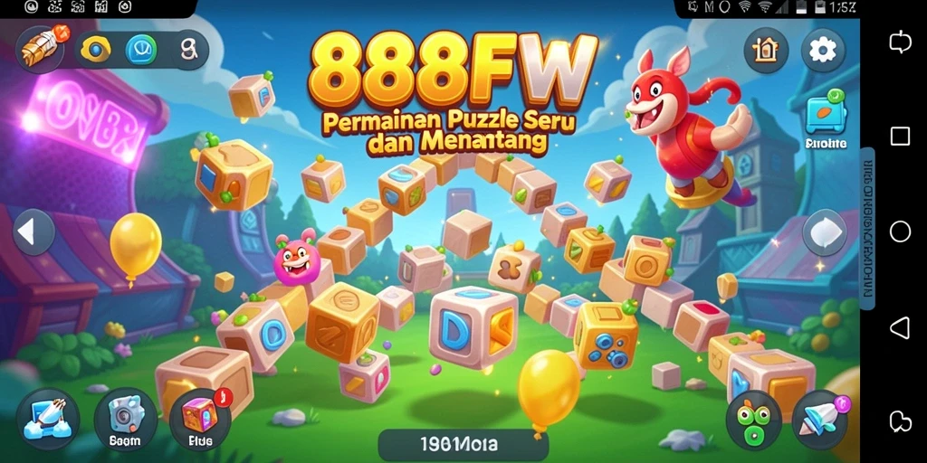 Tampilan gameplay 888FW dengan variasi puzzle menarik.