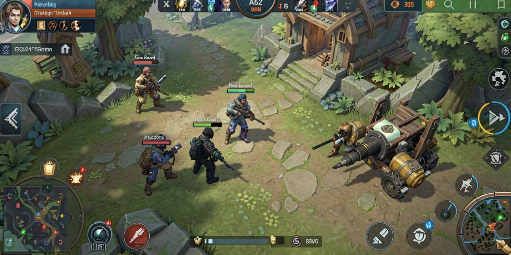 Tampilan gameplay AA62 yang menegangkan dengan strategi kompleks.