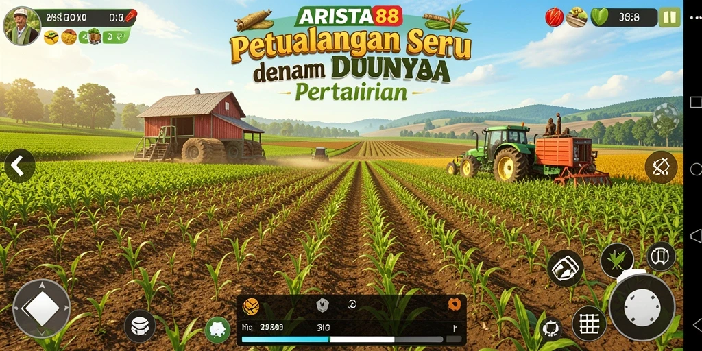 Tangkapan layar utama ARISTA88 menunjukkan aksi pertanian yang menarik.