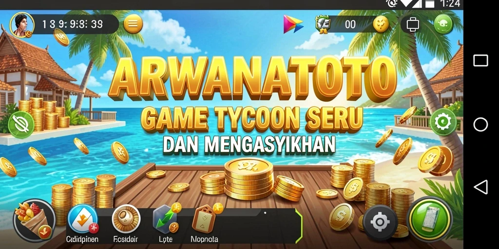 Screenshot utama ARWANATOTO menampilkan gameplay seru dengan strategi Tycoon.