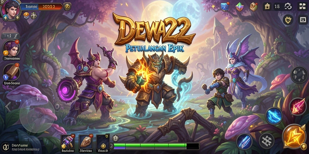 Tampilan menarik dari permainan RPG DEWA22 yang penuh aksi.