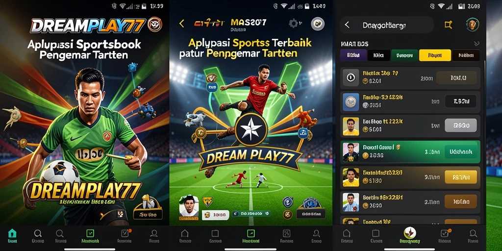 Tangkapan layar <strong>DREAMPLAY77</strong> menampilkan antarmuka sportsbook yang interaktif dan menarik.