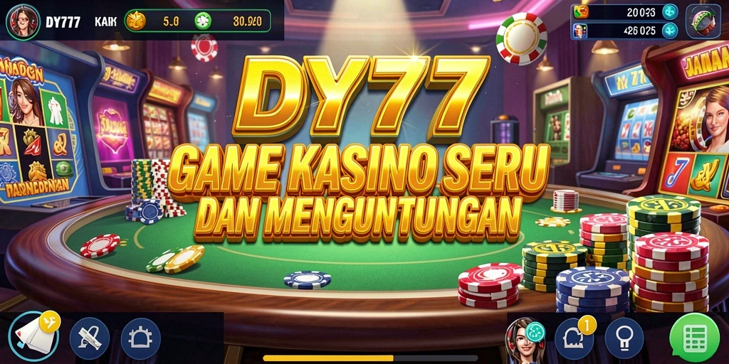 Tampilan menarik dari gameplay kasino DY777 yang menghibur.