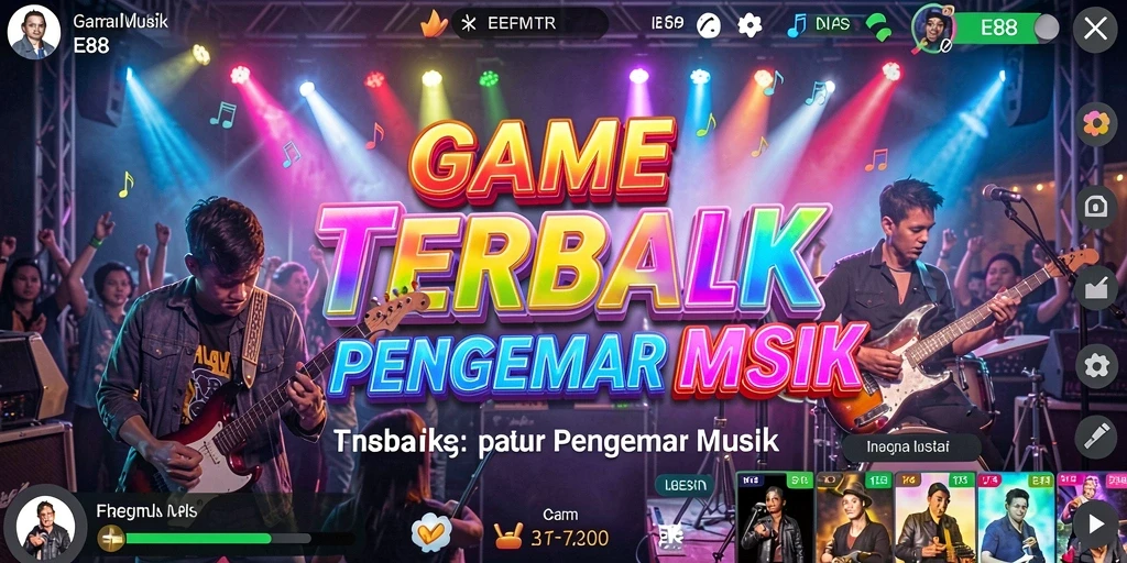 Tampilan gameplay E88 yang menarik dan interaktif dalam musik.