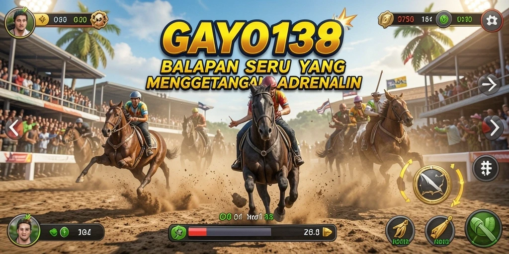 Tampilan menarik dari gameplay balap di GAYO138.