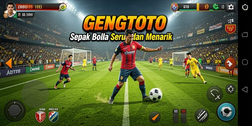 Tampilan menarik dari gameplay <strong>GENGTOTO</strong> yang penuh aksi sepak bola.