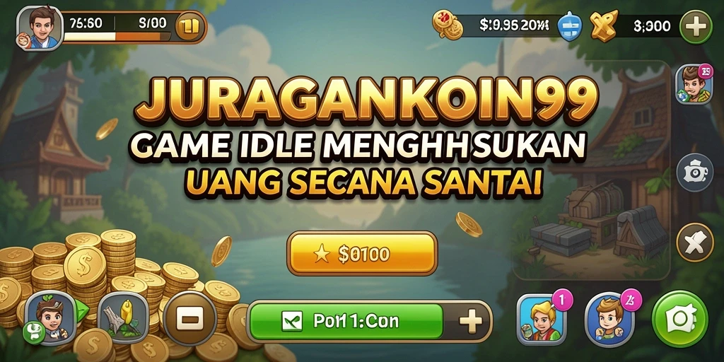 Tampilan gameplay JURAGANKOIN99 yang menarik dan santai.