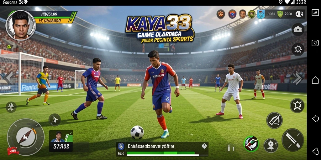 Screenshot KAYA33 menampilkan aksi seru dalam gameplay olahraga.