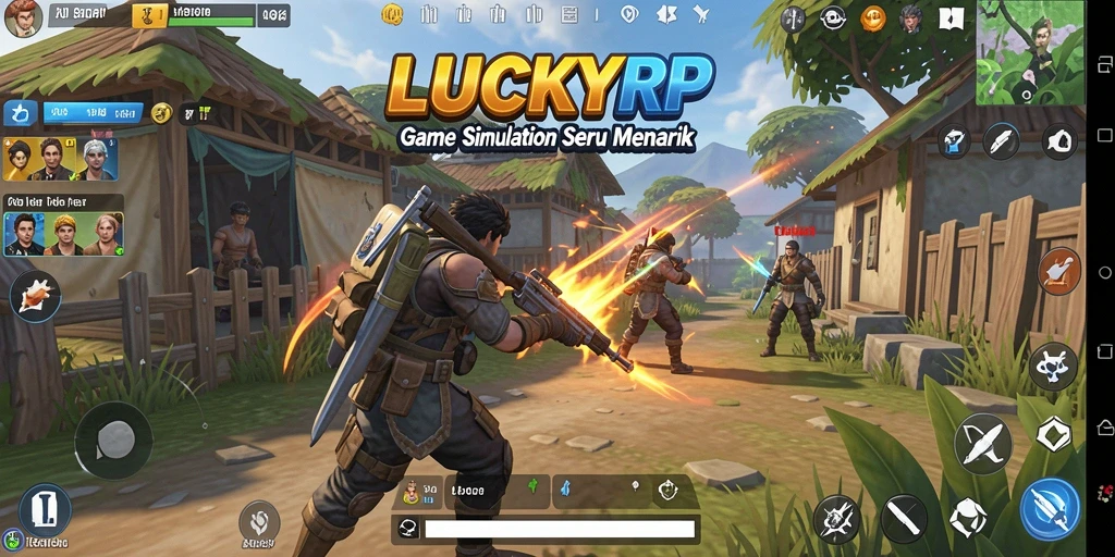 Tampilan gameplay menarik dari LUCKYRP yang penuh tantangan.