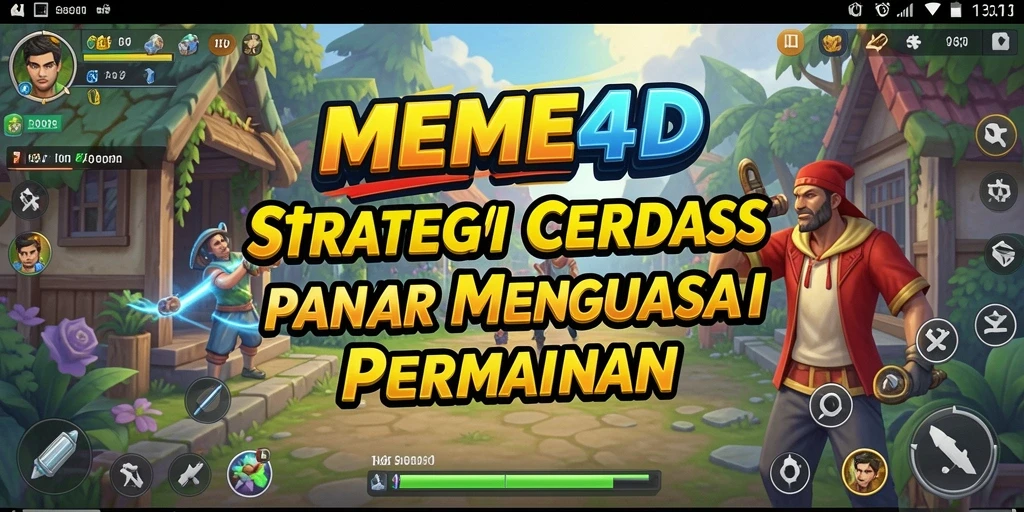 Tampilan gameplay strategi yang mendebarkan di MEME4D.