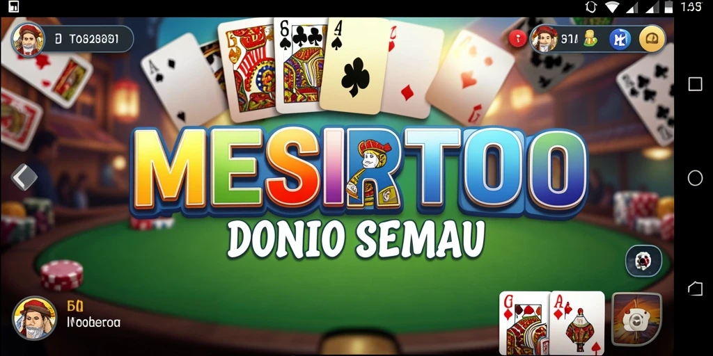 Screenshot gameplay MESIRTOTO yang menampilkan keseruan permainan Domino.