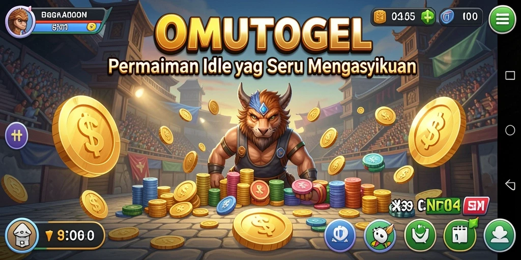 Screenshot OMUTOGEL menampilkan gameplay santai dan interaksi yang menyenangkan.