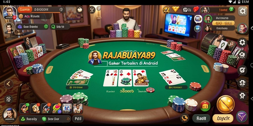 Tangkapan layar RAJABUAYA89 yang menunjukkan gameplay poker yang mendebarkan.