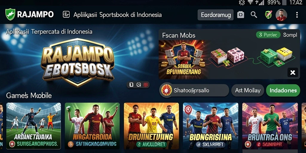 Gameplay menarik dari aplikasi Sportsbook RAJAMPO.