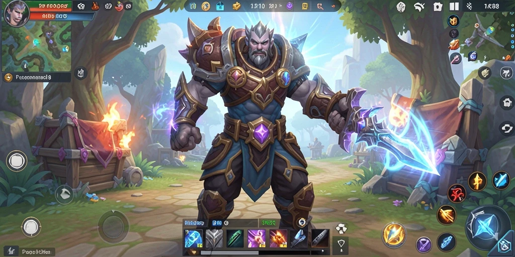 Screenshot gameplay RK88 menampilkan pertarungan seru di dunia MMORPG.