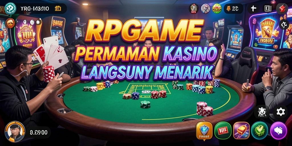 Tangkapan layar RPGAME menampilkan dealer langsung dan permainan kasino yang menarik.