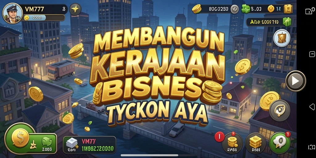 Tampilan gameplay Tycoon yang menarik di VM777.