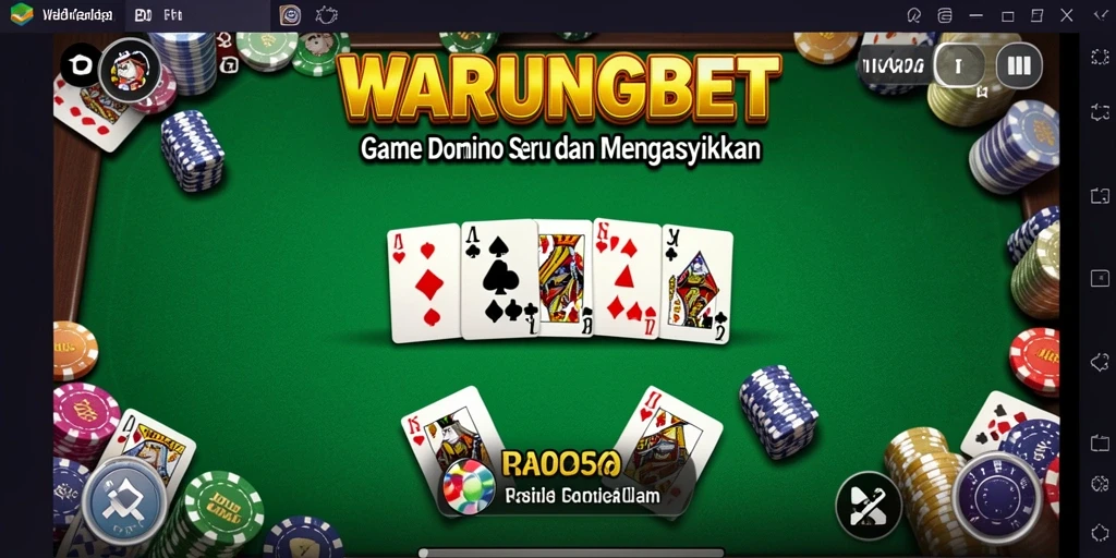 Tampilan seru gameplay Domino di WARUNGBET.