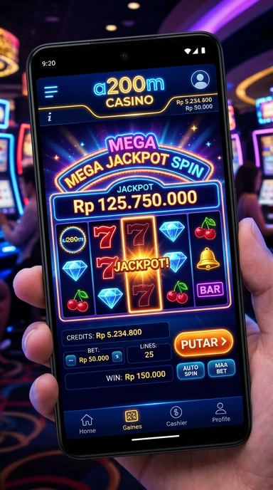 Proses unduh aplikasi di a200m yang cepat dan sederhana.
